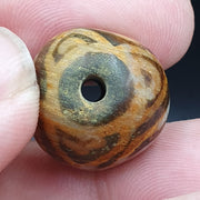 復古舊 Pumtek 珠子批量 5 顆古董珠子 16-19 毫米批量#47