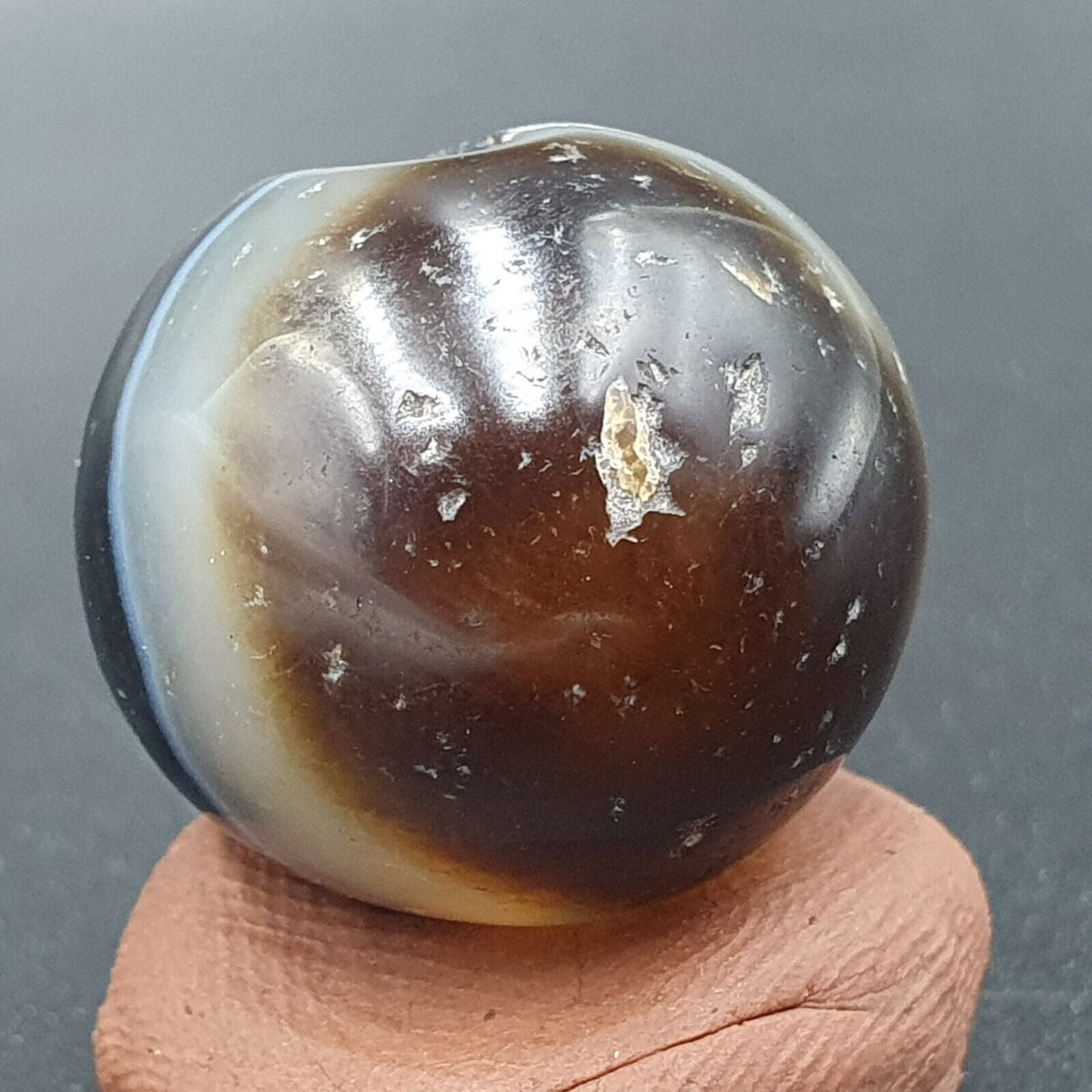 Antique Ancient INDO Himalaya Agate stone Bead