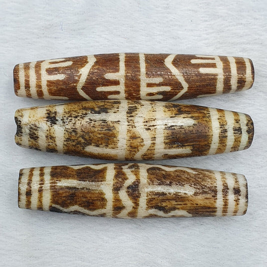 South Asian Burmese Pumtek Beads Late 20th C beads lot