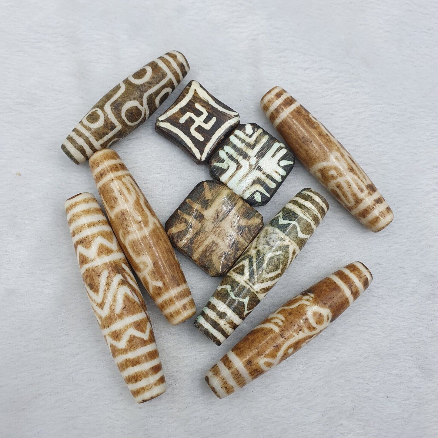 非常罕見的亞洲緬甸 Pumtek 貿易珠批次