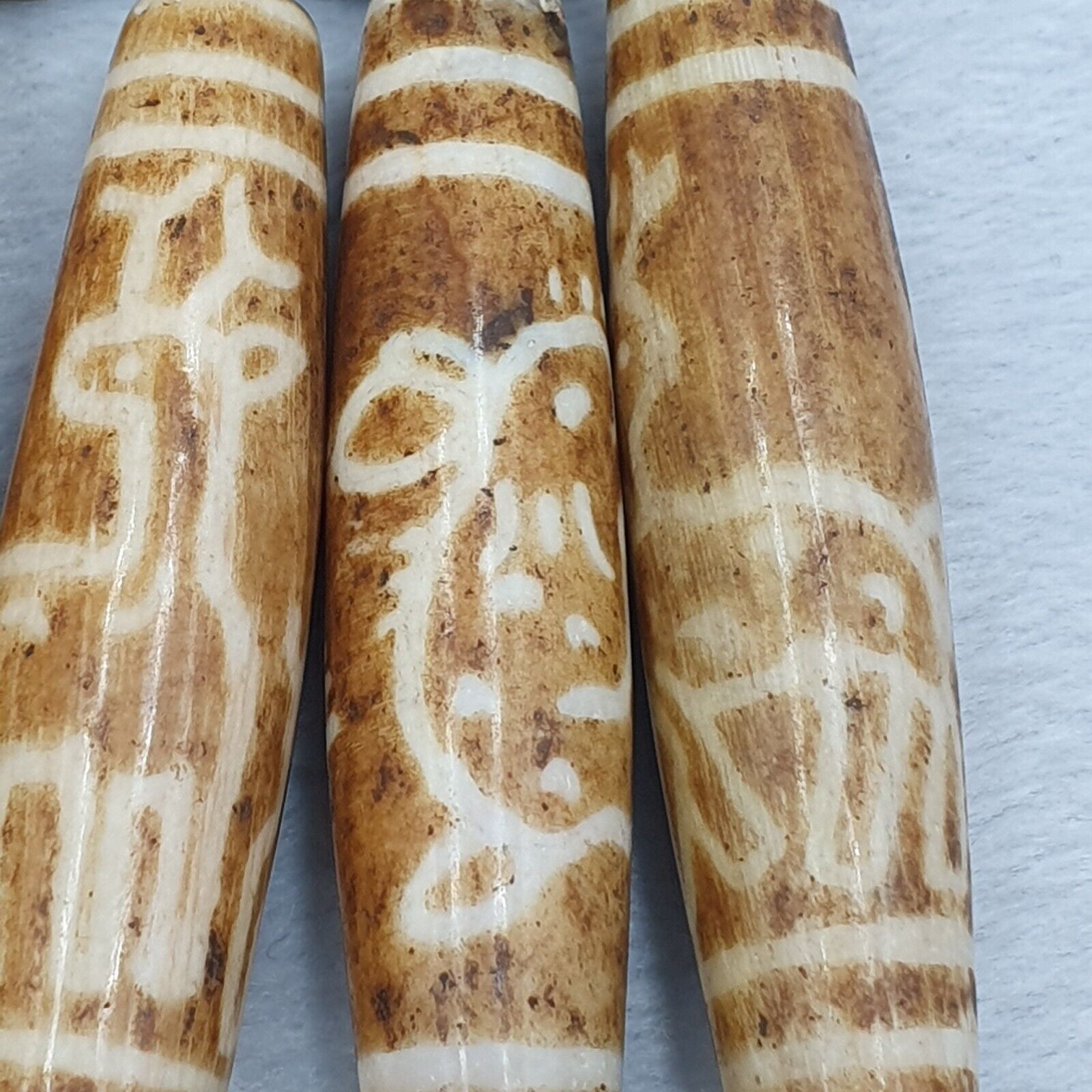 very rare Asian Burmese Pumtek trade Beads lot