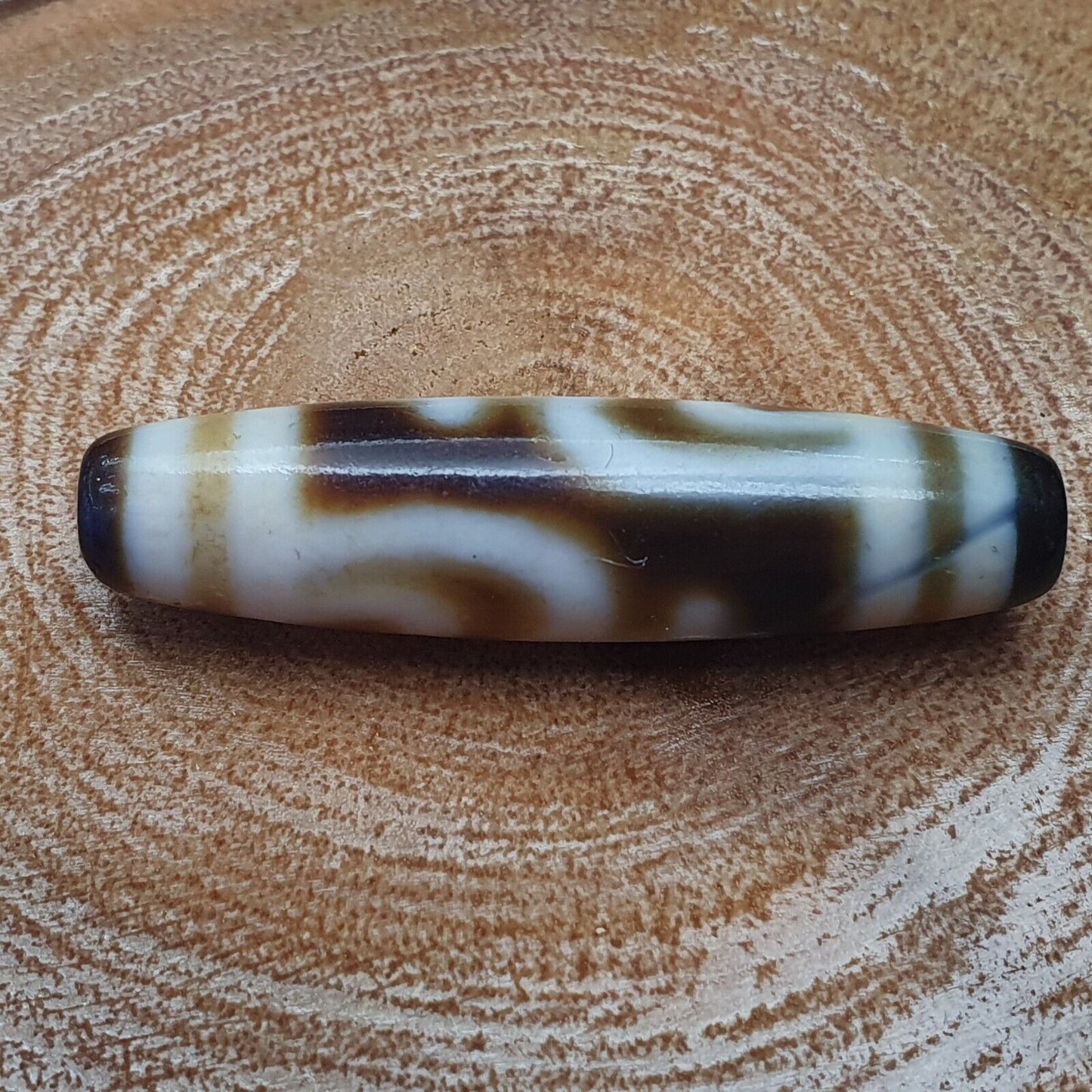 WUNDERSCHÖNES ALTES ACHAT-PERLEN-Amulett aus dem alten Indo-Tibetischen Himalaya