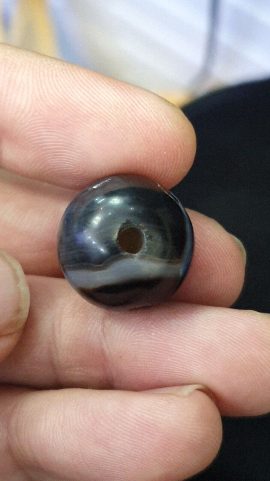 Antique Ancient INDO Himalaya Agate stone Bead Suleimani Agate