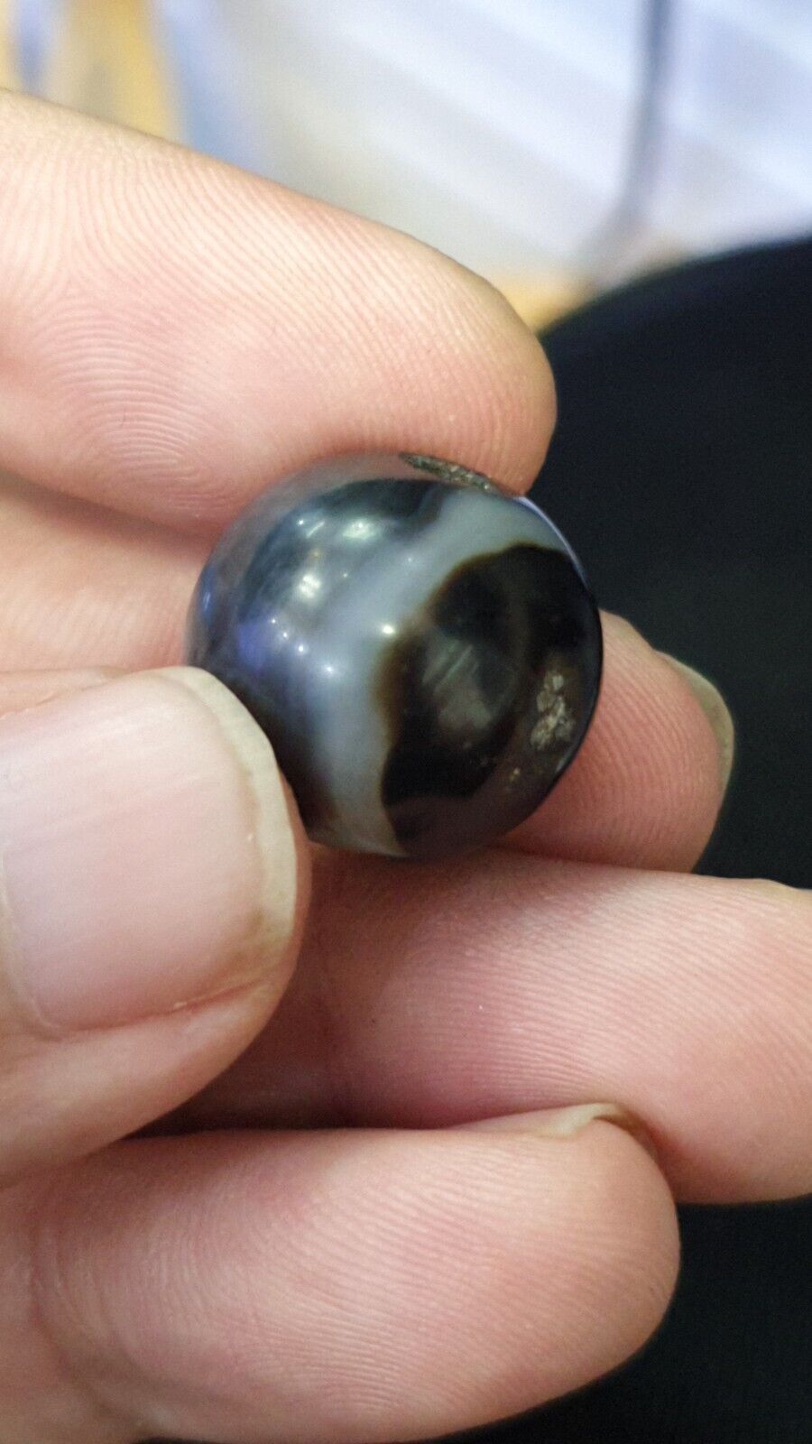 Antique Ancient INDO Himalaya Agate stone Bead Suleimani Agate