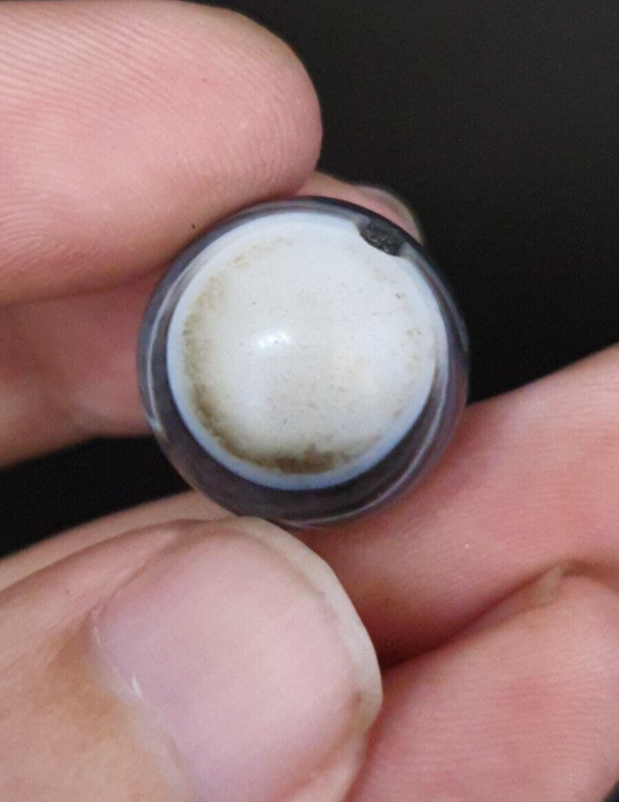 Antique Ancient INDO Himalaya Agate stone Bead Suleimani Agate 20mm