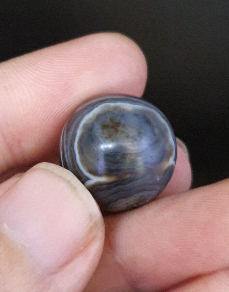 Antique Ancient INDO Himalaya Agate stone Bead Suleimani Agate 20mm
