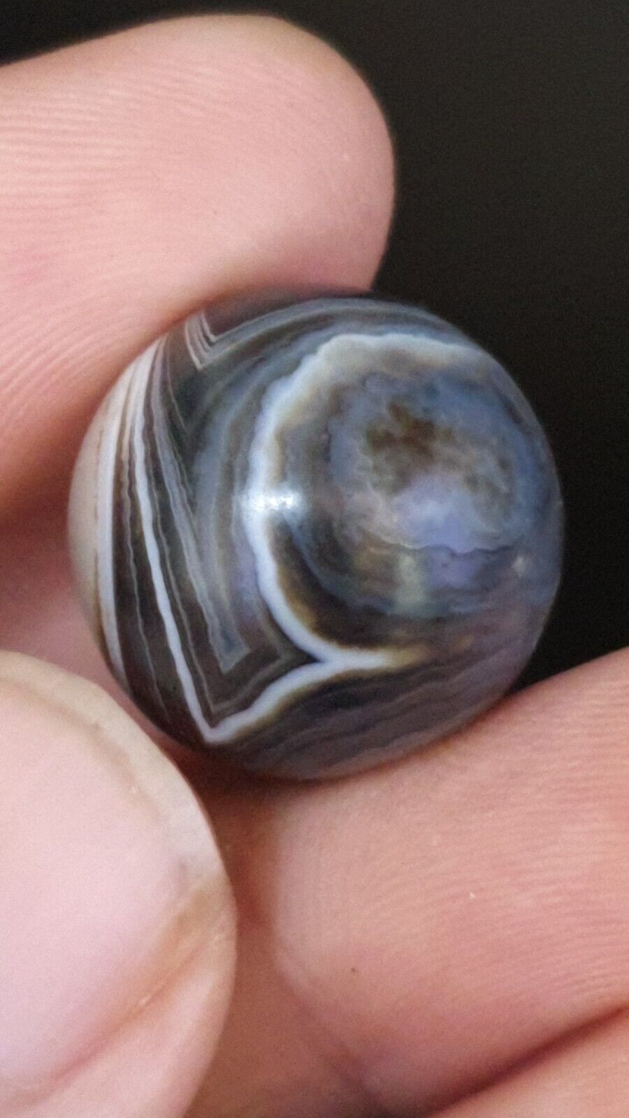 Antique Ancient INDO Himalaya Agate stone Bead Suleimani Agate 20mm