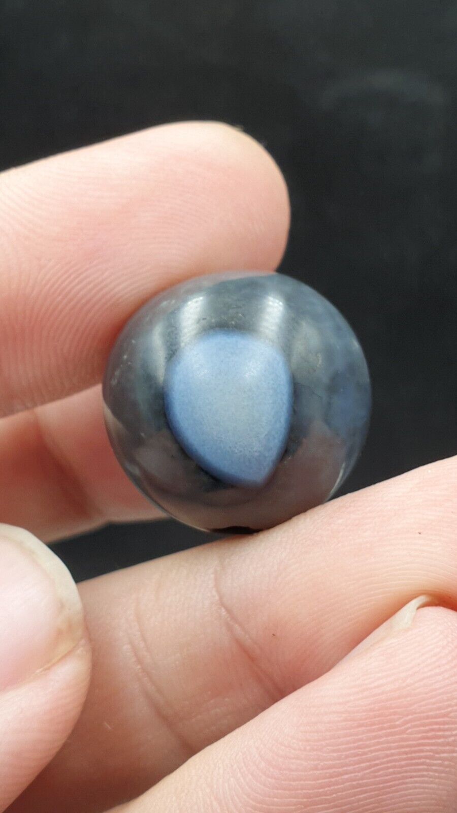 Antique Ancient INDO Himalaya Agate stone Bead Suleimani from Bangladesh 19.5mm