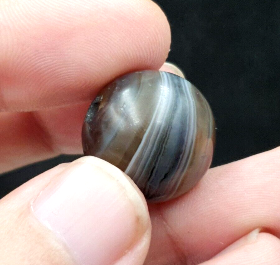 Antique Ancient INDO Himalaya Agate stone Bead Suleimani Agate 19.2mm