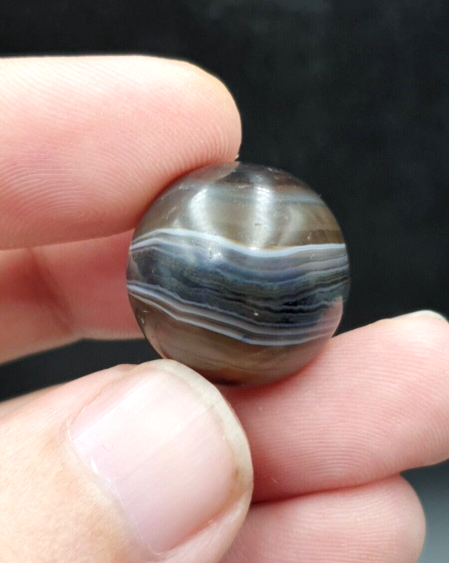 Antique Ancient INDO Himalaya Agate stone Bead Suleimani Agate 19.2mm