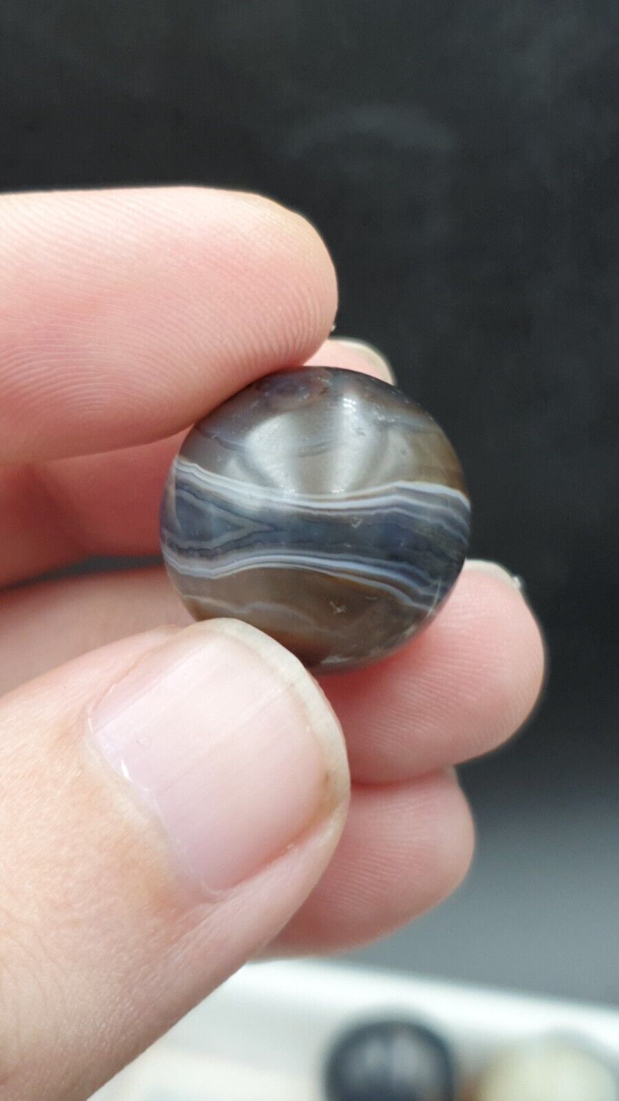 Antique Ancient INDO Himalaya Agate stone Bead Suleimani Agate 19.2mm