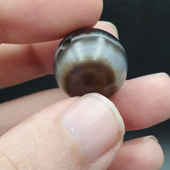Antique Ancient INDO Himalaya Agate stone Bead Suleimani Agate 19.8mm