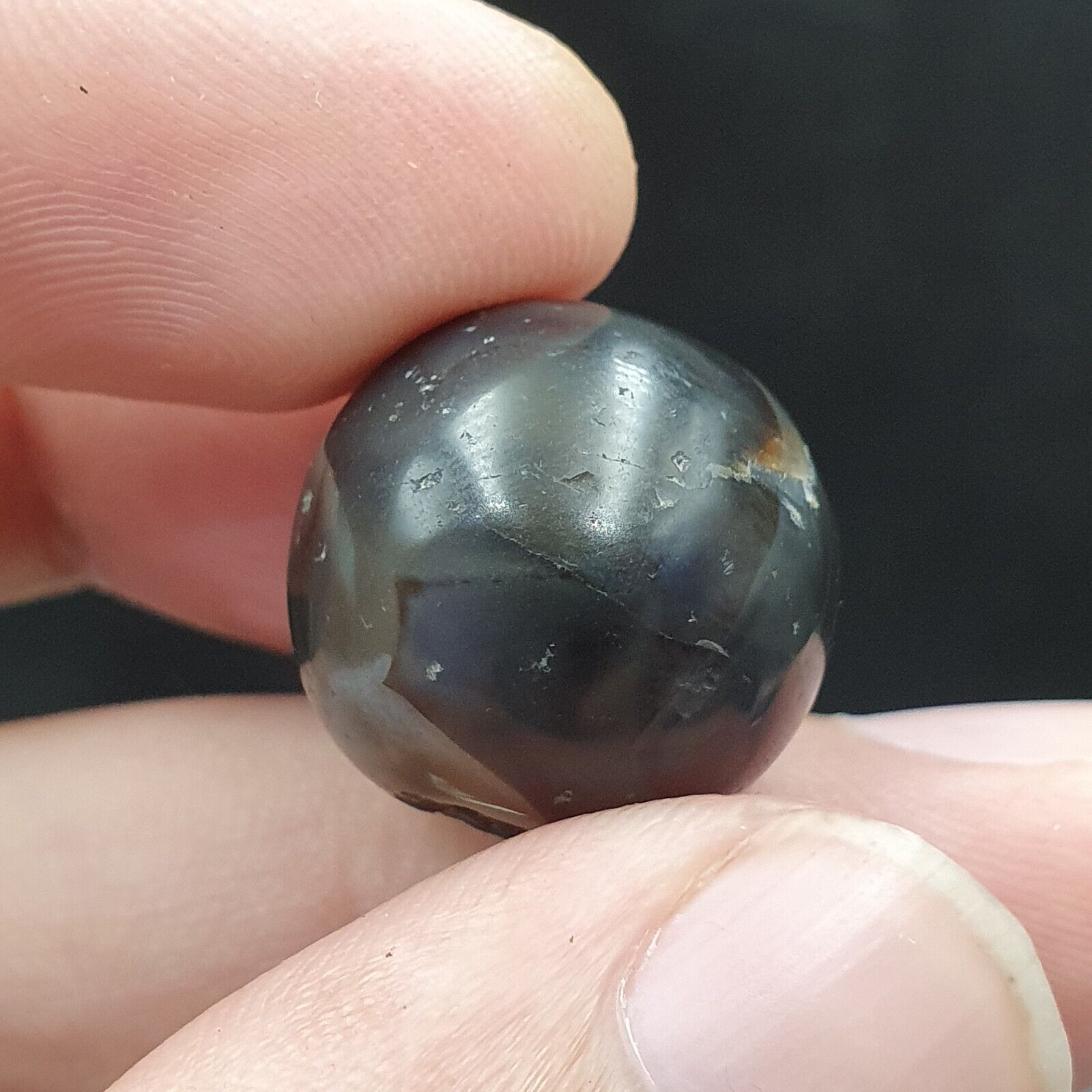 Antique Ancient INDO Himalaya Agate stone Bead Suleimani Agate 19.5mm