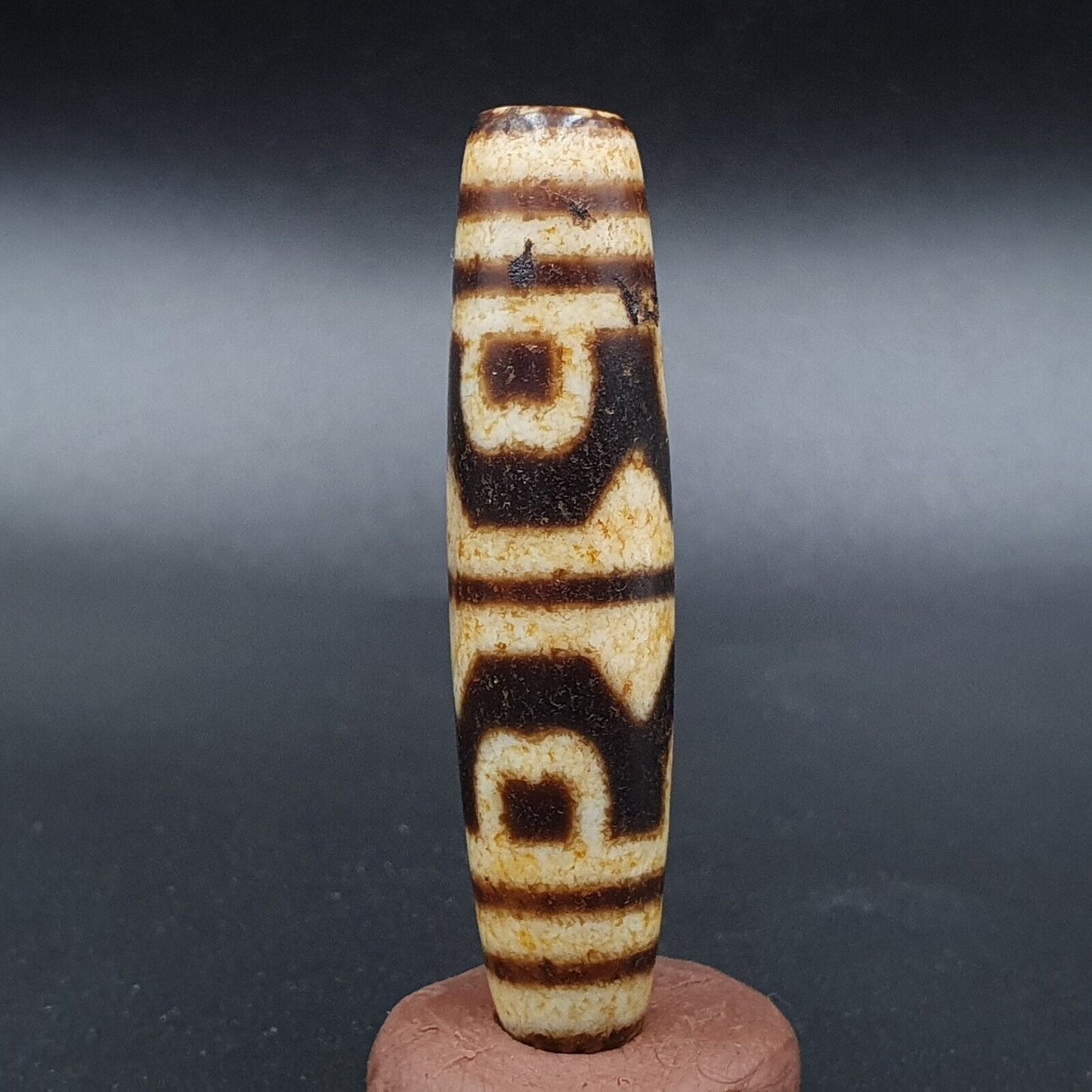 Alte Himalaya-tibetische Venenaugen, natürliche Achat-Amulett-Dzi-Perlen