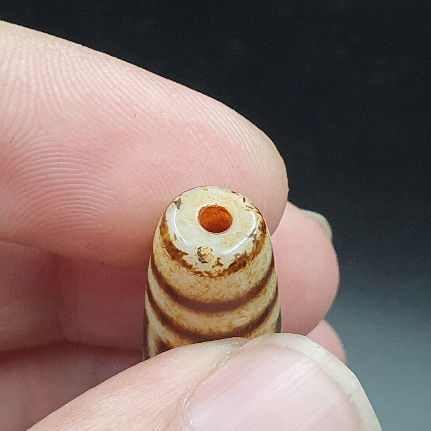 Alte Himalaya-tibetische Venenaugen, natürliche Achat-Amulett-Dzi-Perlen
