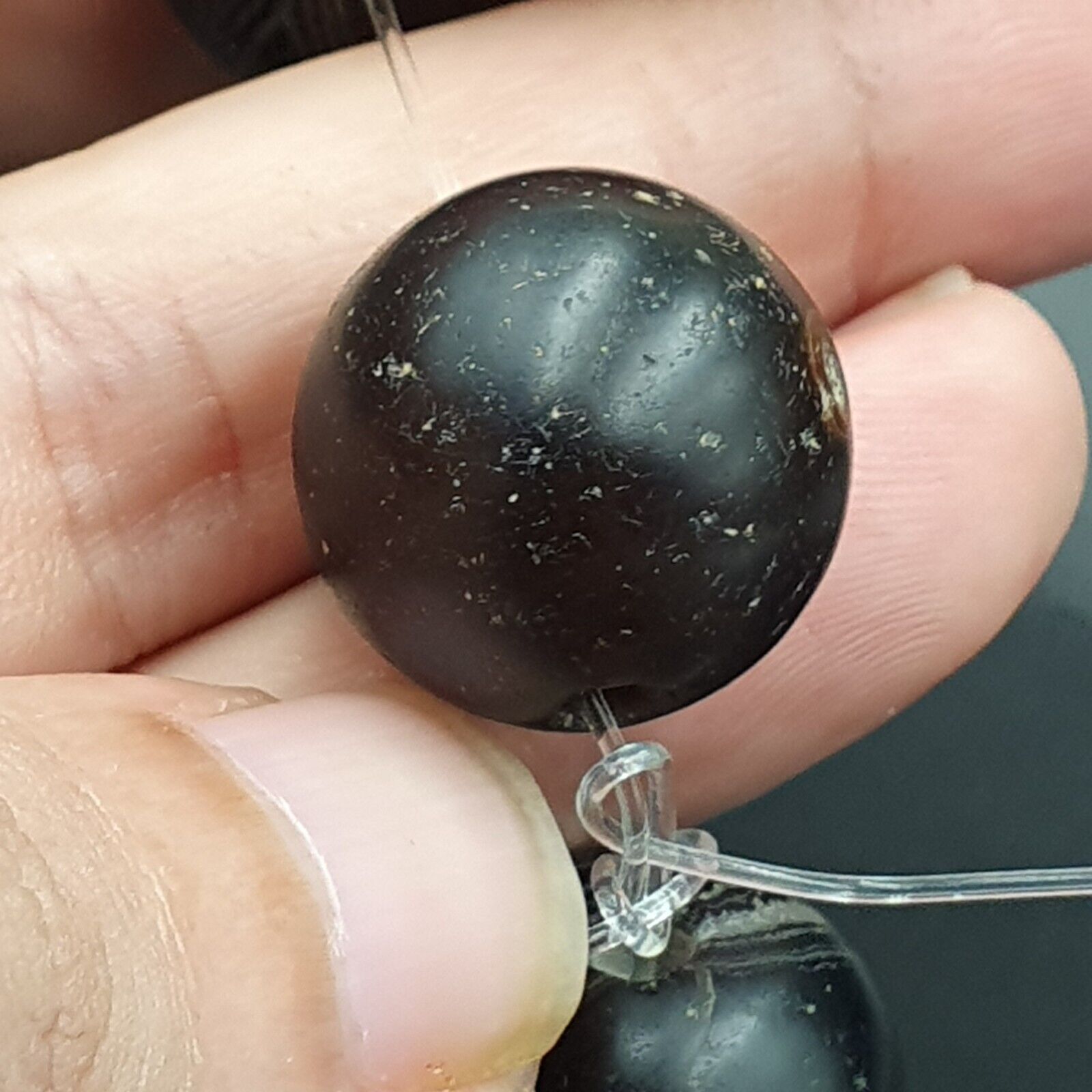 7 Antique Ancient INDO Tibetan Himalaya Agate Eye Bead Suleimani Agate 18-20mm