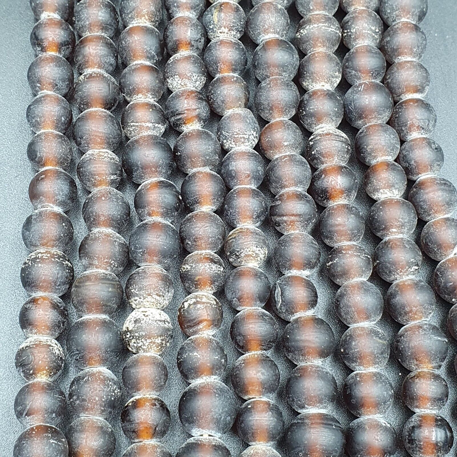 Antique Vintage Ven glass beads Aventurine fancy trade Beads 11MM Strand
