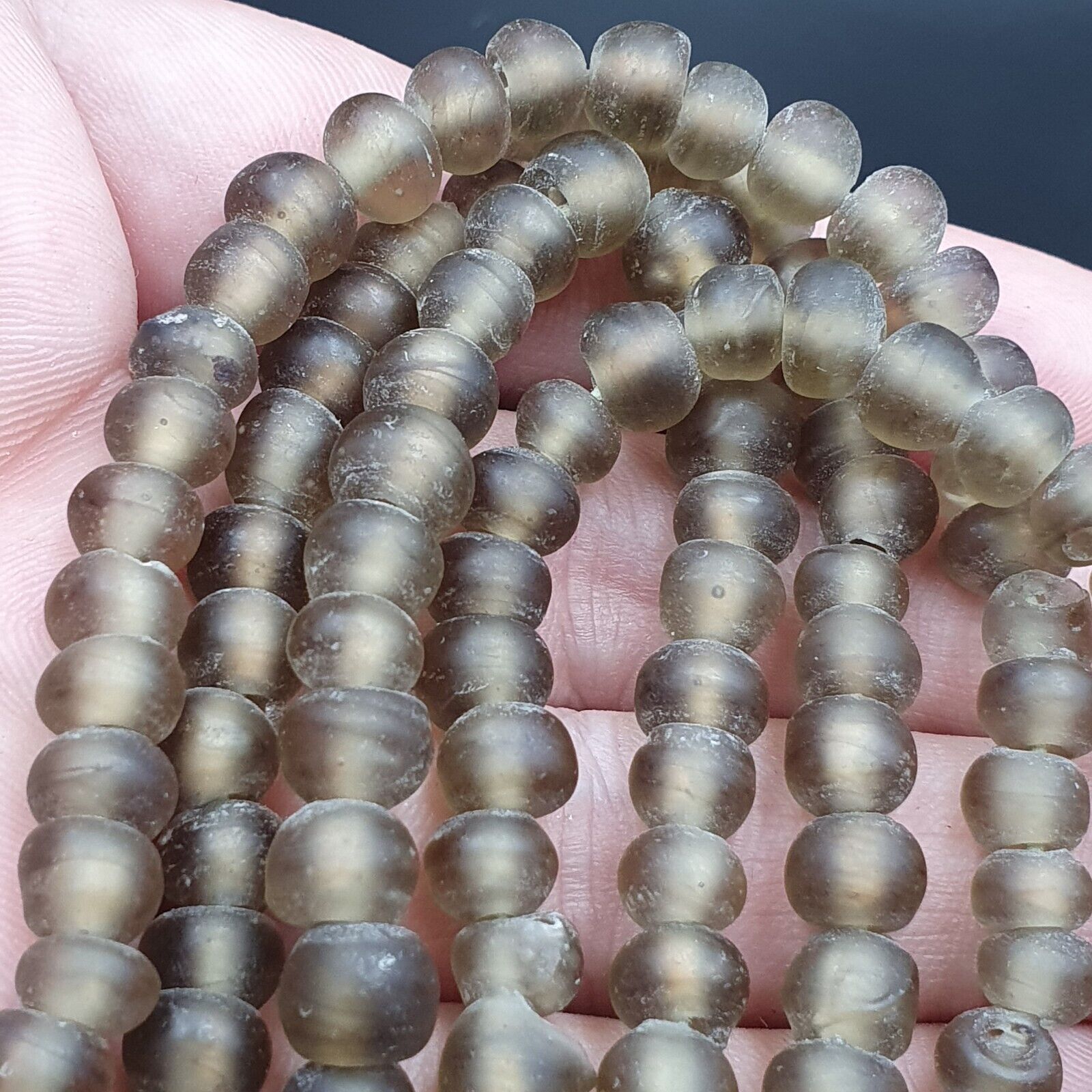Antique Vintage Ven glass beads trade Beads 8-9MM Strand