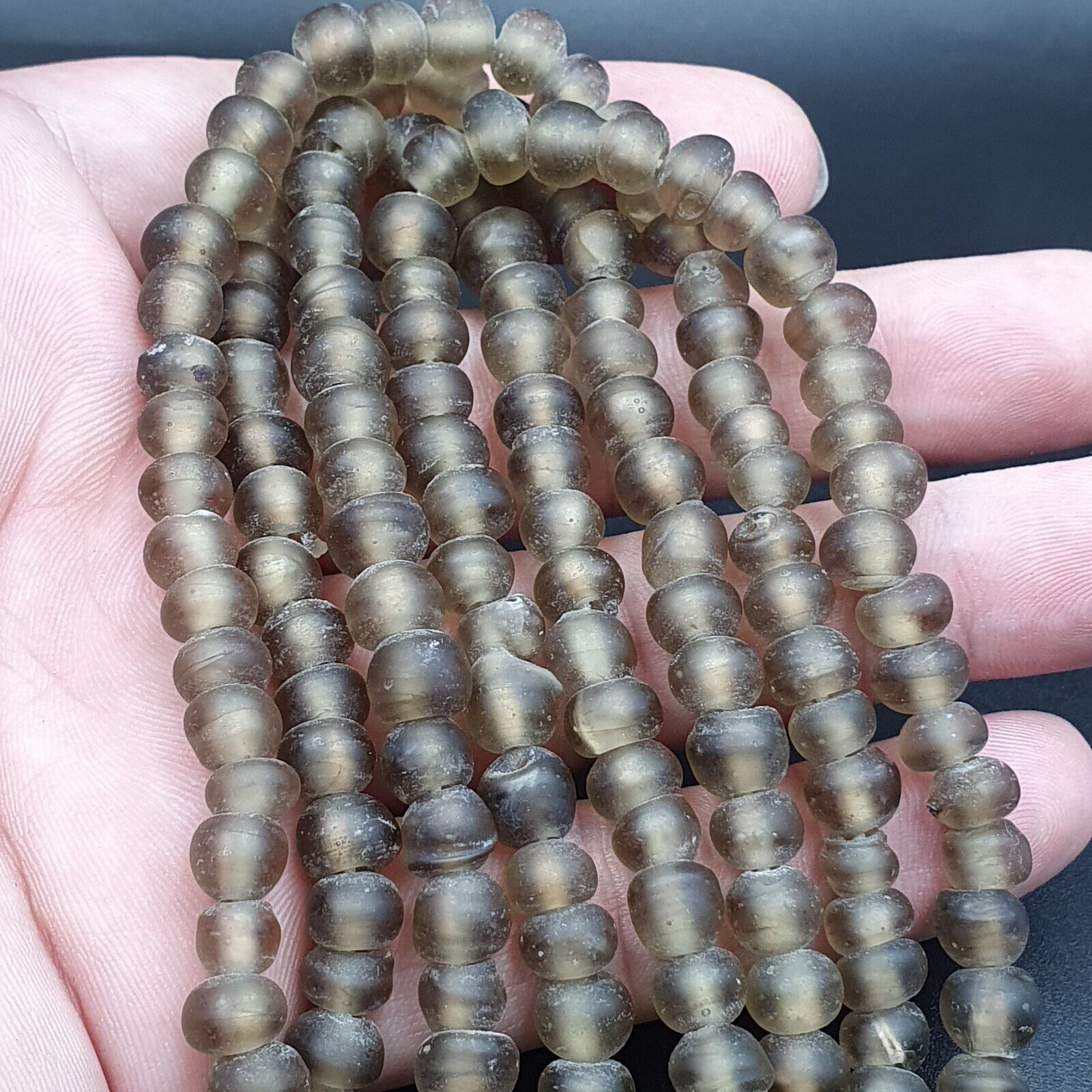 Antique Vintage Ven glass beads trade Beads 8-9MM Strand