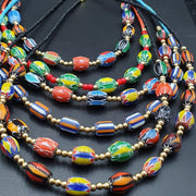 East Oasis Vintage Chevron and Seed Bead Necklaces Wholesale Lot of 20