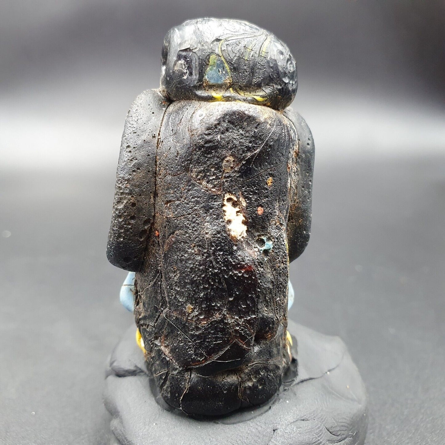 大型古代馬賽克玻璃動物羊頭珠吊墜