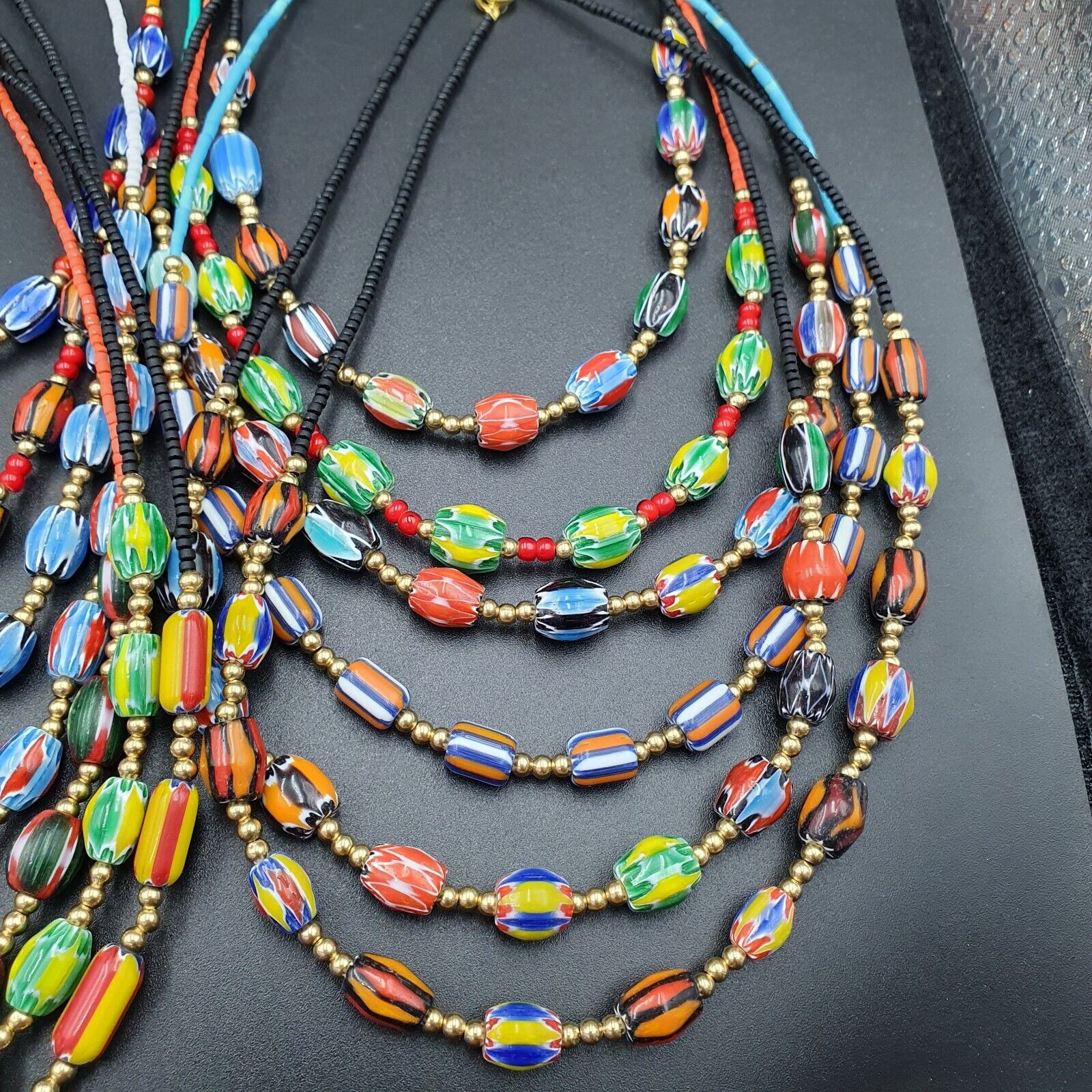 Lot 20 Necklaces Chevron and Seed Beads Wholesale Lot for Beads Reseller.