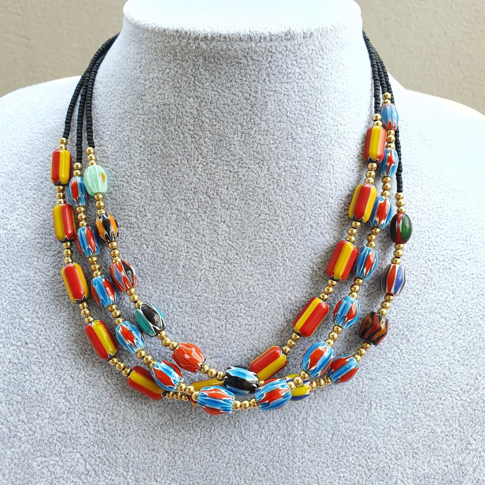 Lot 20 Necklaces Chevron and Seed Beads Wholesale Lot for Beads Reseller.