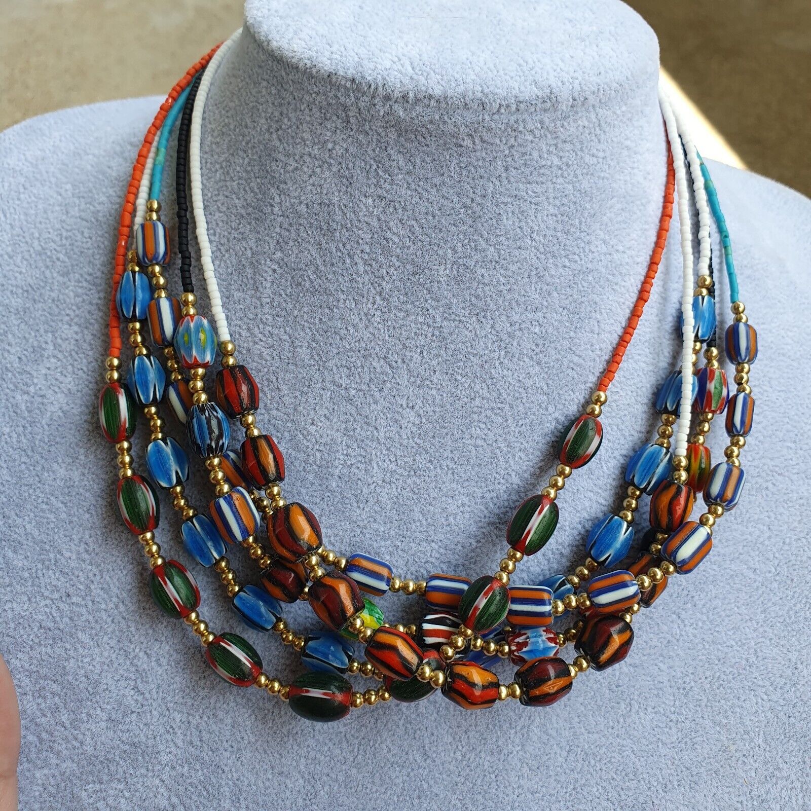 Lot 20 Necklaces Chevron and Seed Beads Wholesale Lot for Beads Reseller.