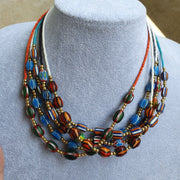 East Oasis Vintage Chevron and Seed Bead Necklaces Wholesale Lot of 20