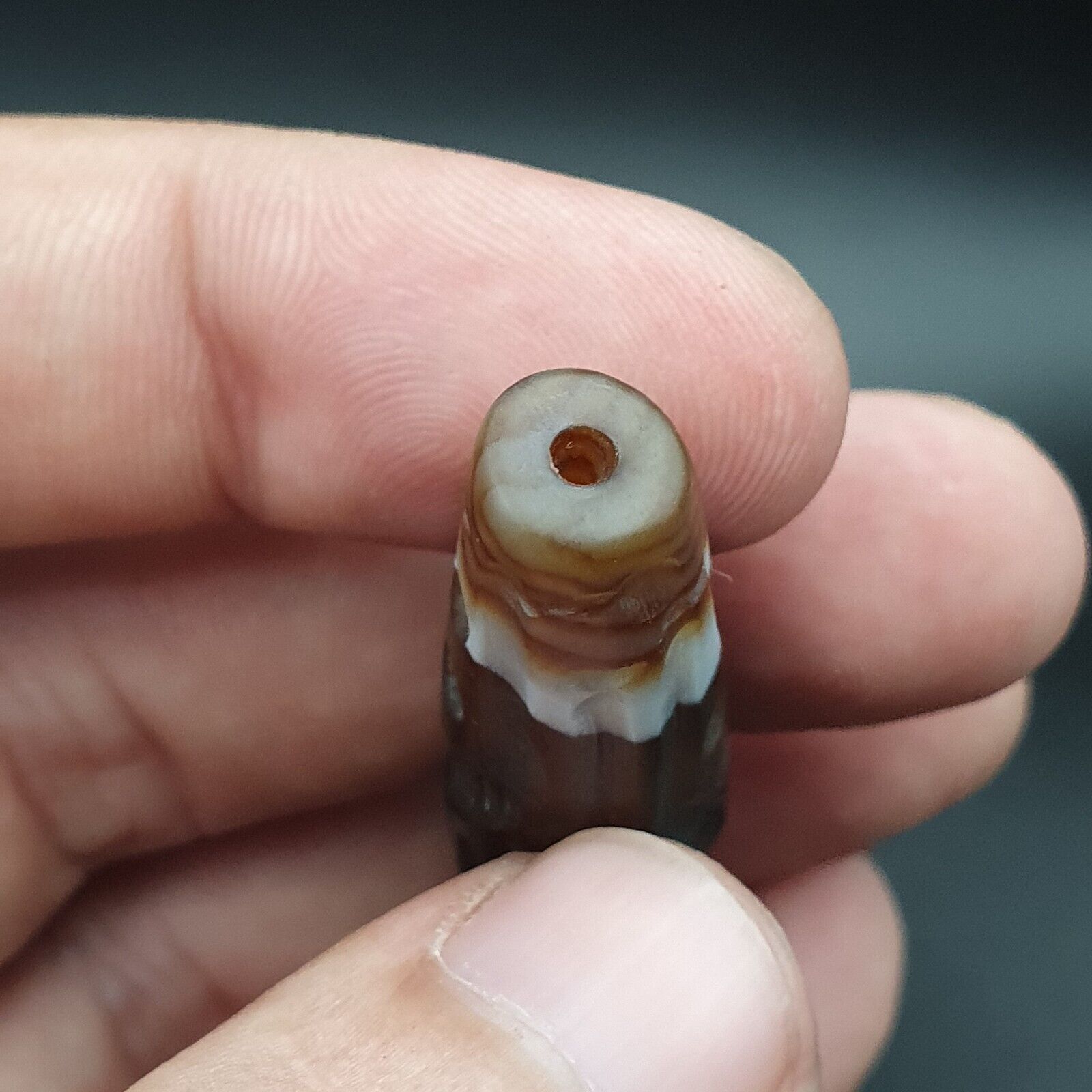 Training Horse Antique Ancient Indo Tibetan Carving Agate Bead Amulet