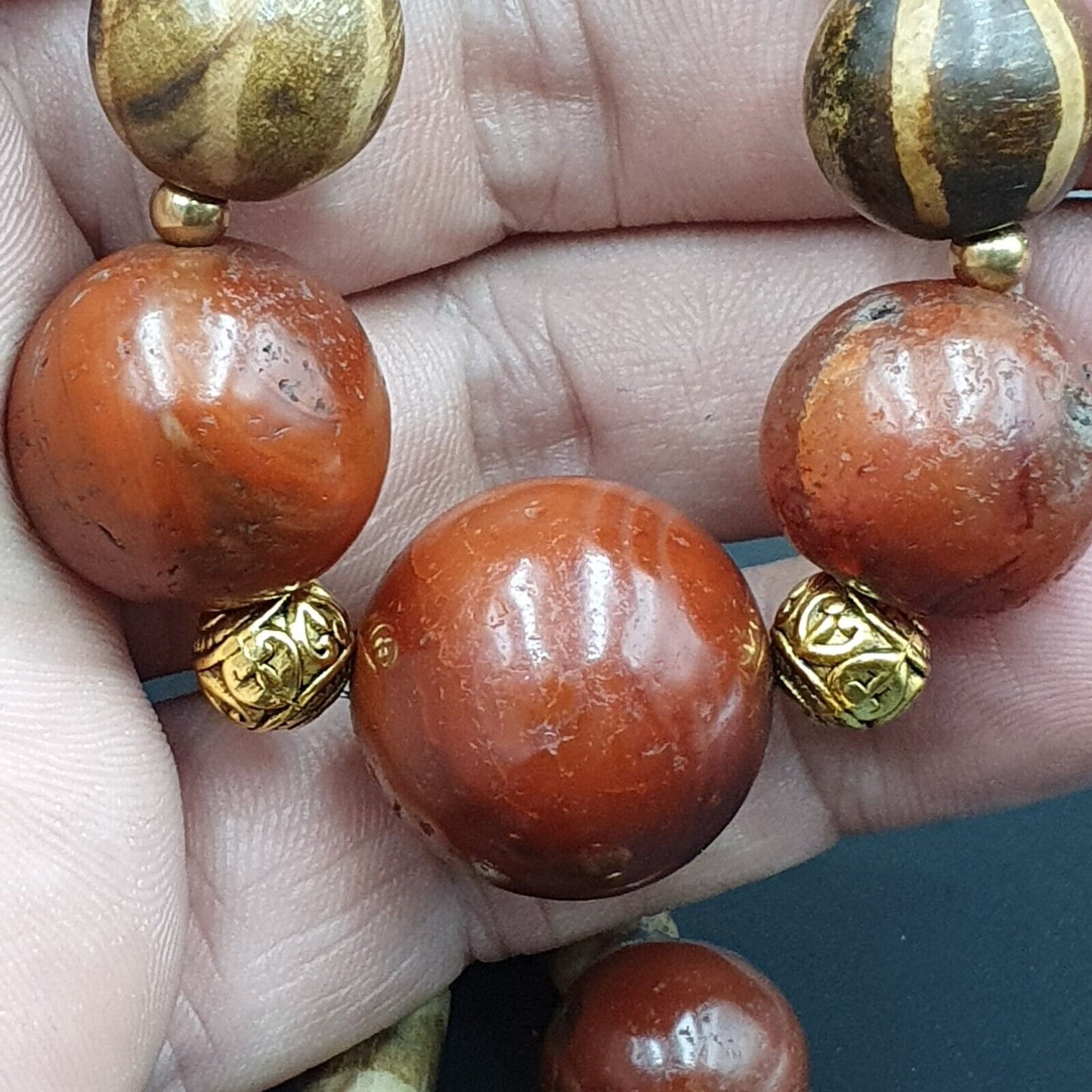 東南亞古物古代瑪瑙老 Brumes Buddhain Pumtek 珠