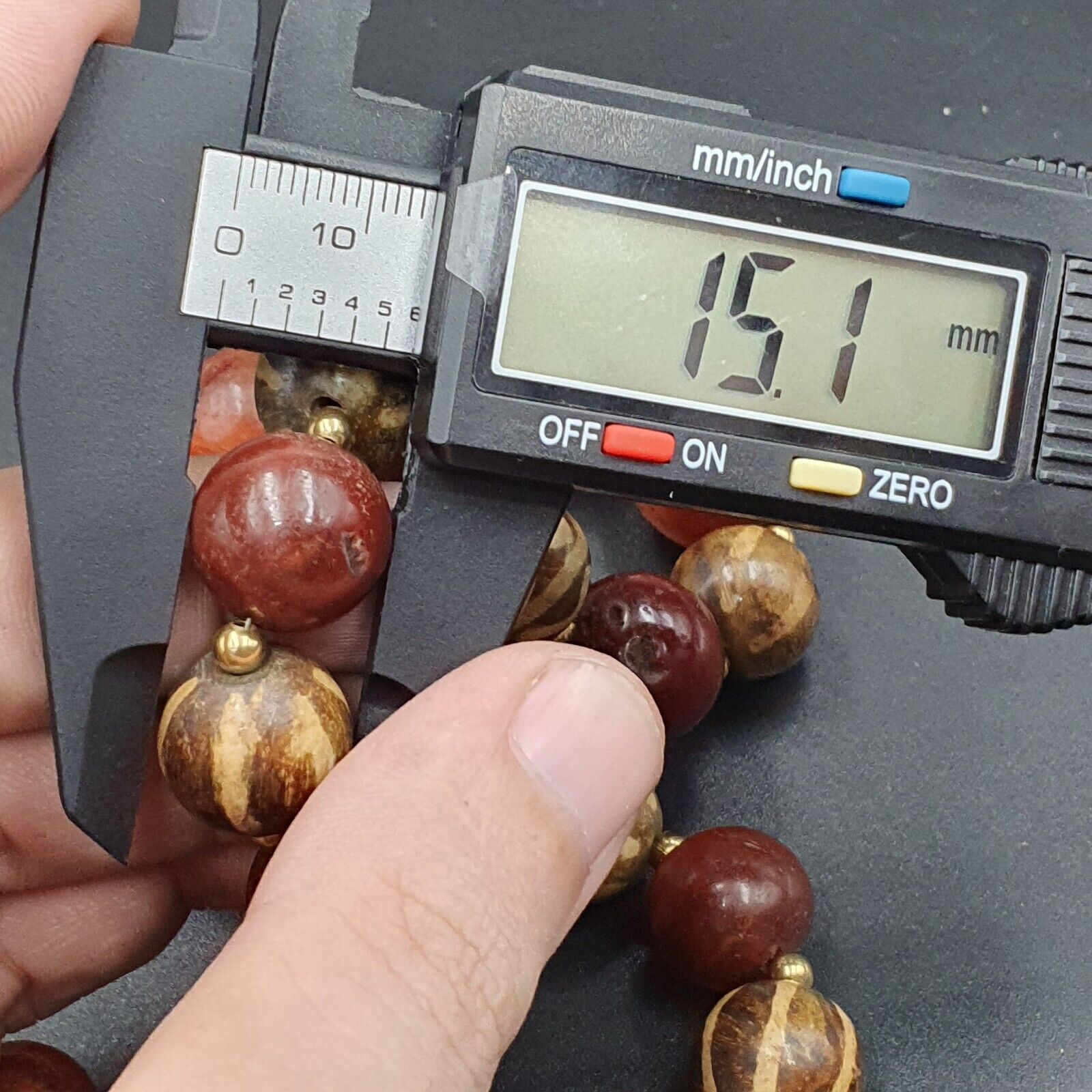 South East Asian Antiquities Ancient Agate Old Brumes Buddhain Pumtek Bead