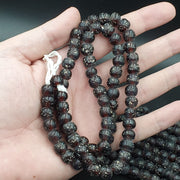 East Oasis Vintage Garnet Red Glass Trade Beads 10mm 24 Inch Full Strand