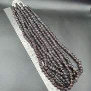 East Oasis Vintage Garnet Red Glass Trade Beads 10mm 24 Inch Full Strand