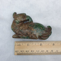 Antique Stone Jade mysterious animal carving stone Amulet Bead  Stone JD3