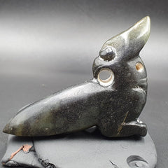 Antique Stone Jade mysterious Creature Animal carving stone Amulet   JD-8