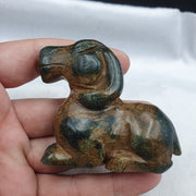 East Oasis Antique Green Jade Hand Carved Sheep Amulet Pendant Bead Ref JD-2