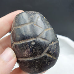 Antique Black Magnetic Stone mysterious animal carving Jade Amulet Stone MG-8