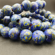 East Oasis Vintage Gabri Style Multicolour Eye Glass Bead Long Necklace 16-18mm