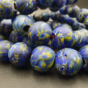 East Oasis Vintage Gabri Style Multicolour Eye Glass Bead Long Necklace 16-18mm