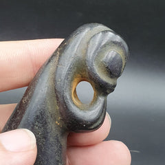 Antique Magnetic Stone mystic Animal carving stone Pendent Amulet  JD-19