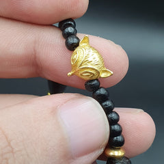Antique Ancient Himalayan Agate rare Eyes Patterns Suleimani Agate Necklace