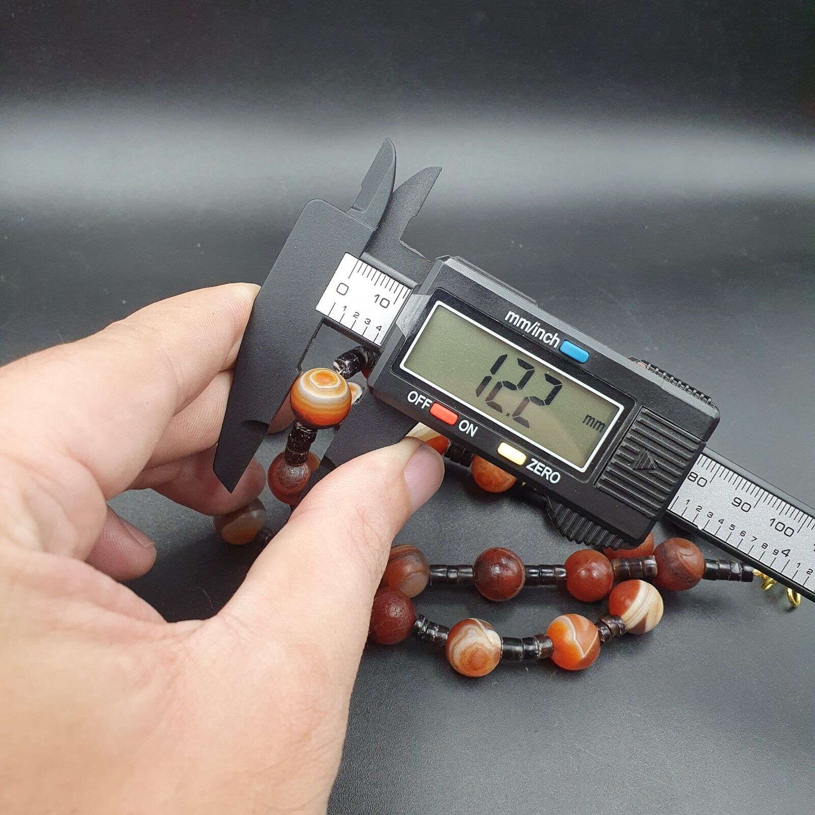 Rare Beautiful Indo Tibetan Himalayan Nepalese For Luck Carnelian Eye Agate Bead