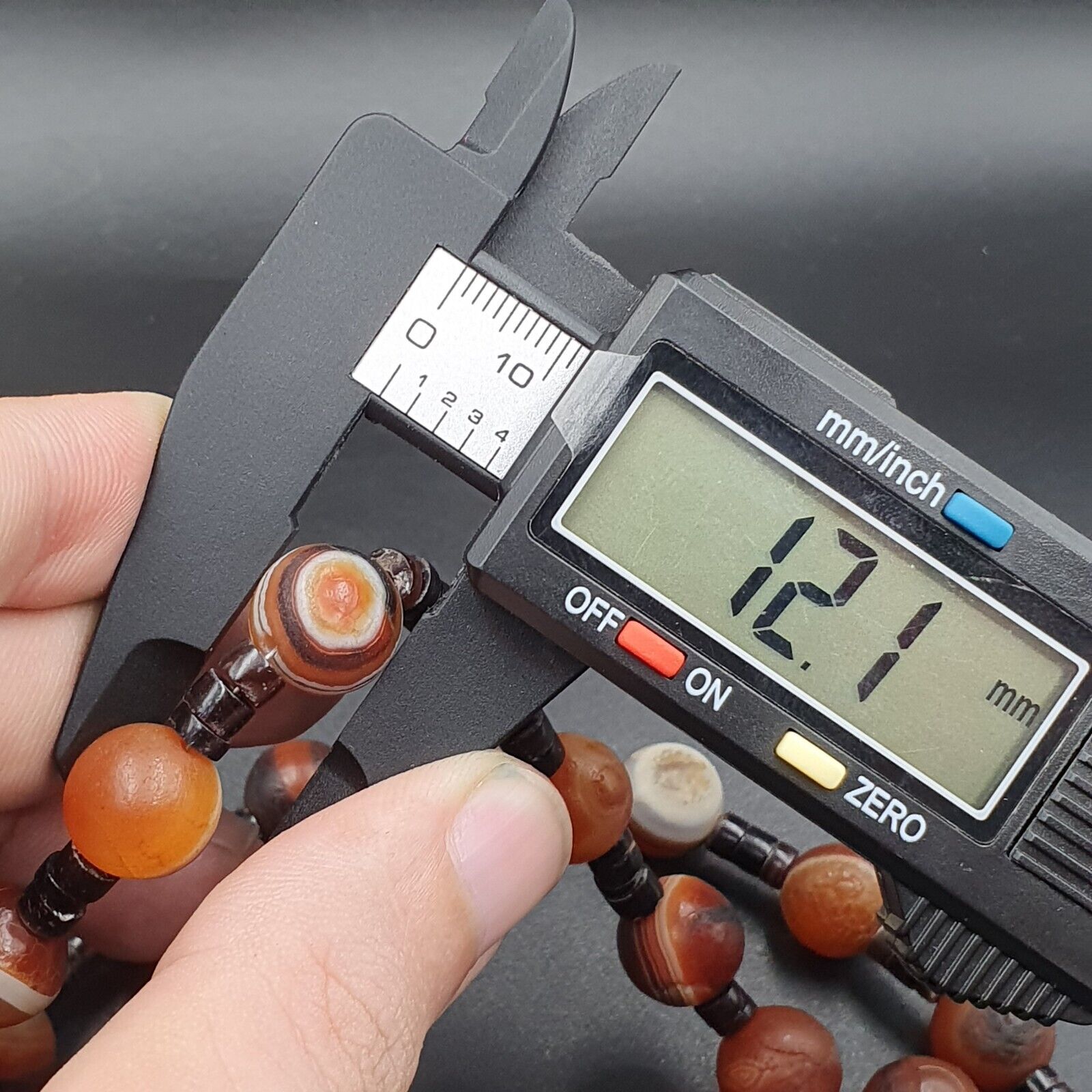 Rare Beautiful Indo Tibetan Himalayan Nepalese For Luck Carnelian Eye Agate Bead