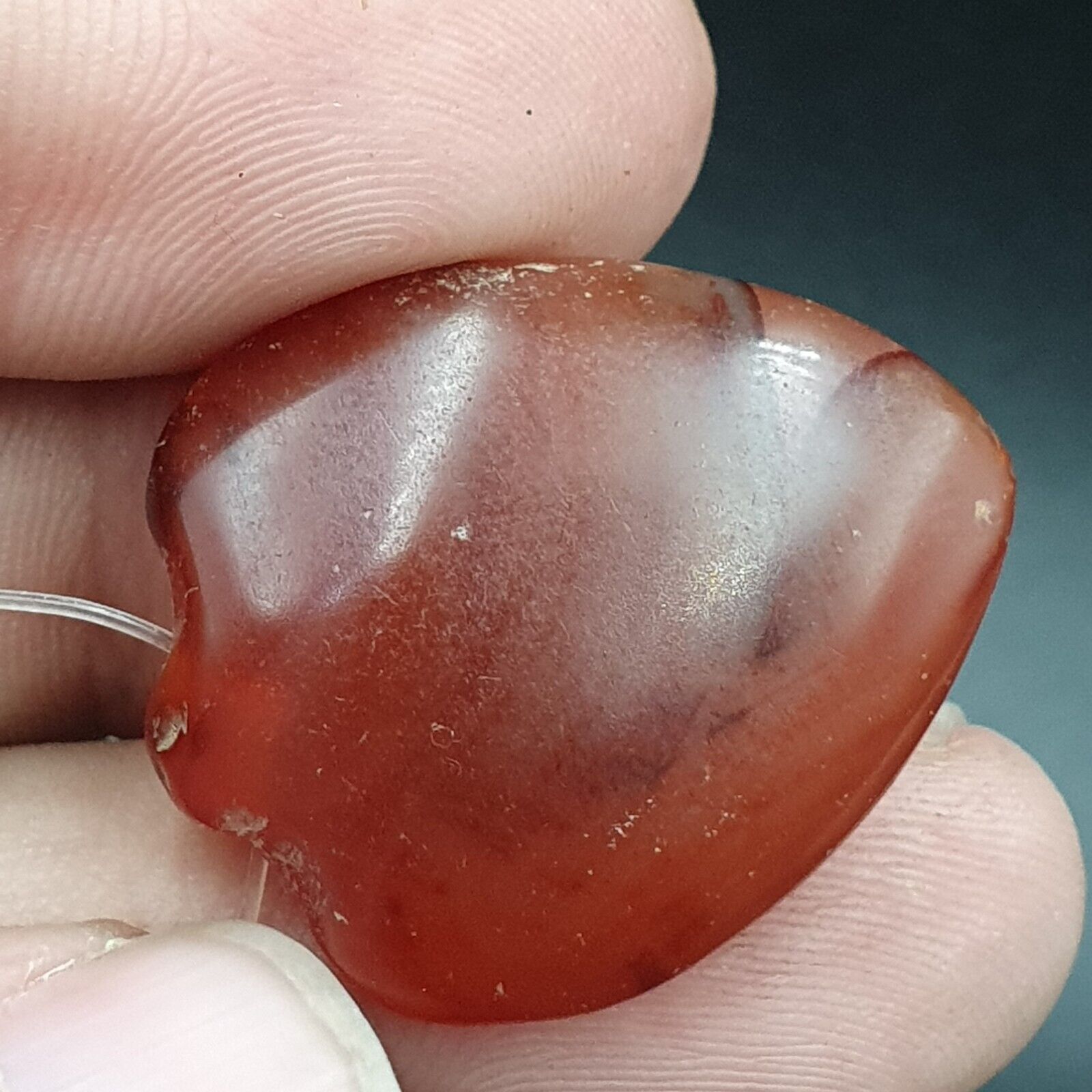 Antique Ancient Lot 3 Agate Pendent Old Himalayan Tibetan African AGATE Bead