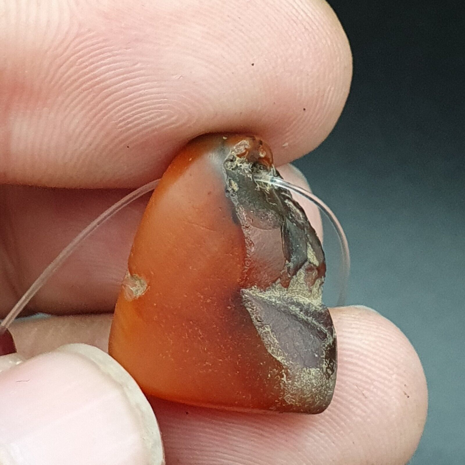 Antique Ancient Lot 5 Agate Pendent Old Himalayan Tibetan African AGATE Bead