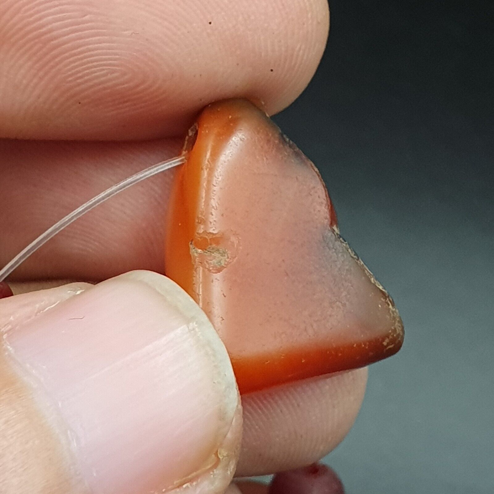 Antique Ancient Lot 5 Agate Pendent Old Himalayan Tibetan African AGATE Bead