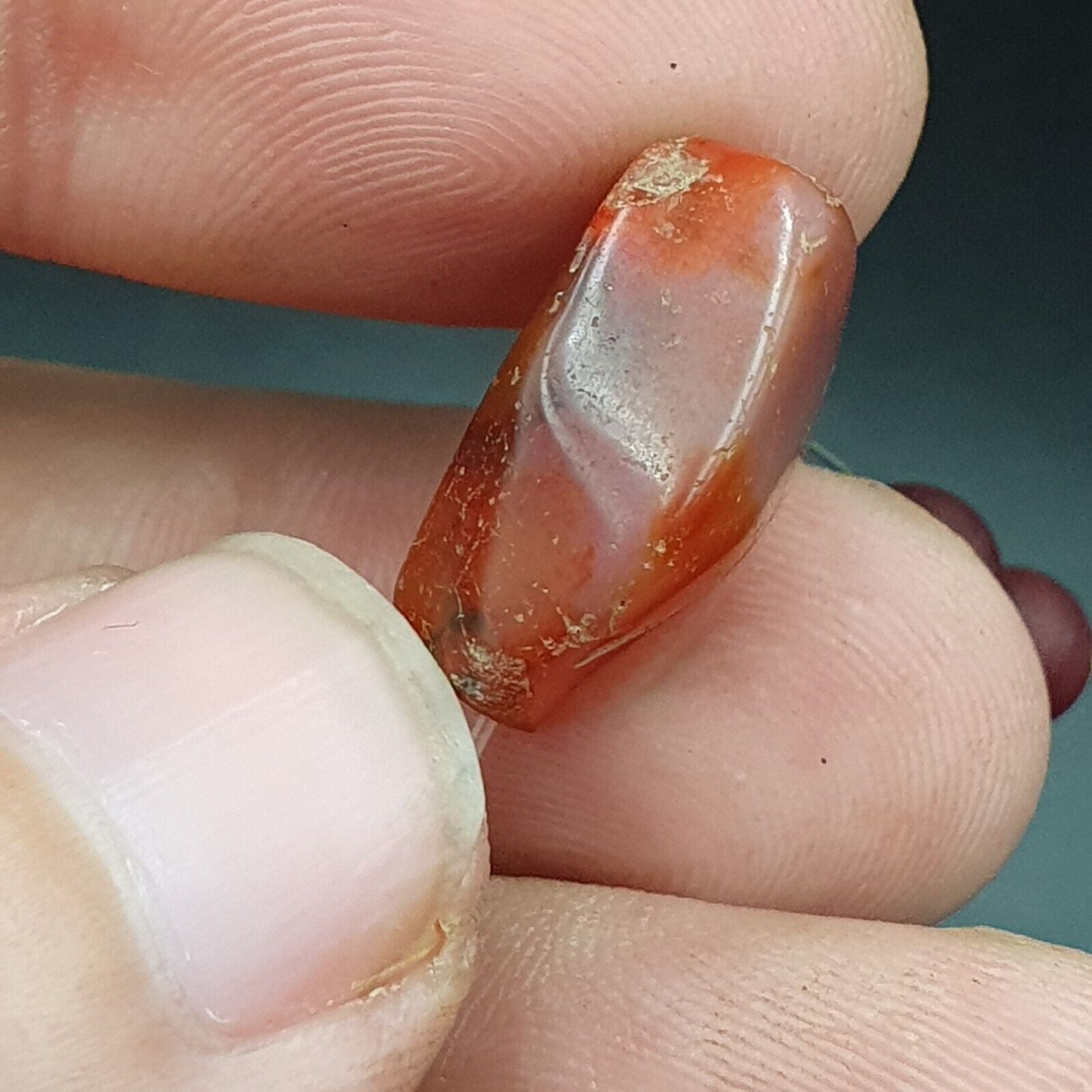 Antique Ancient Lot 5 Agate Pendent Old Himalayan Tibetan African AGATE Bead