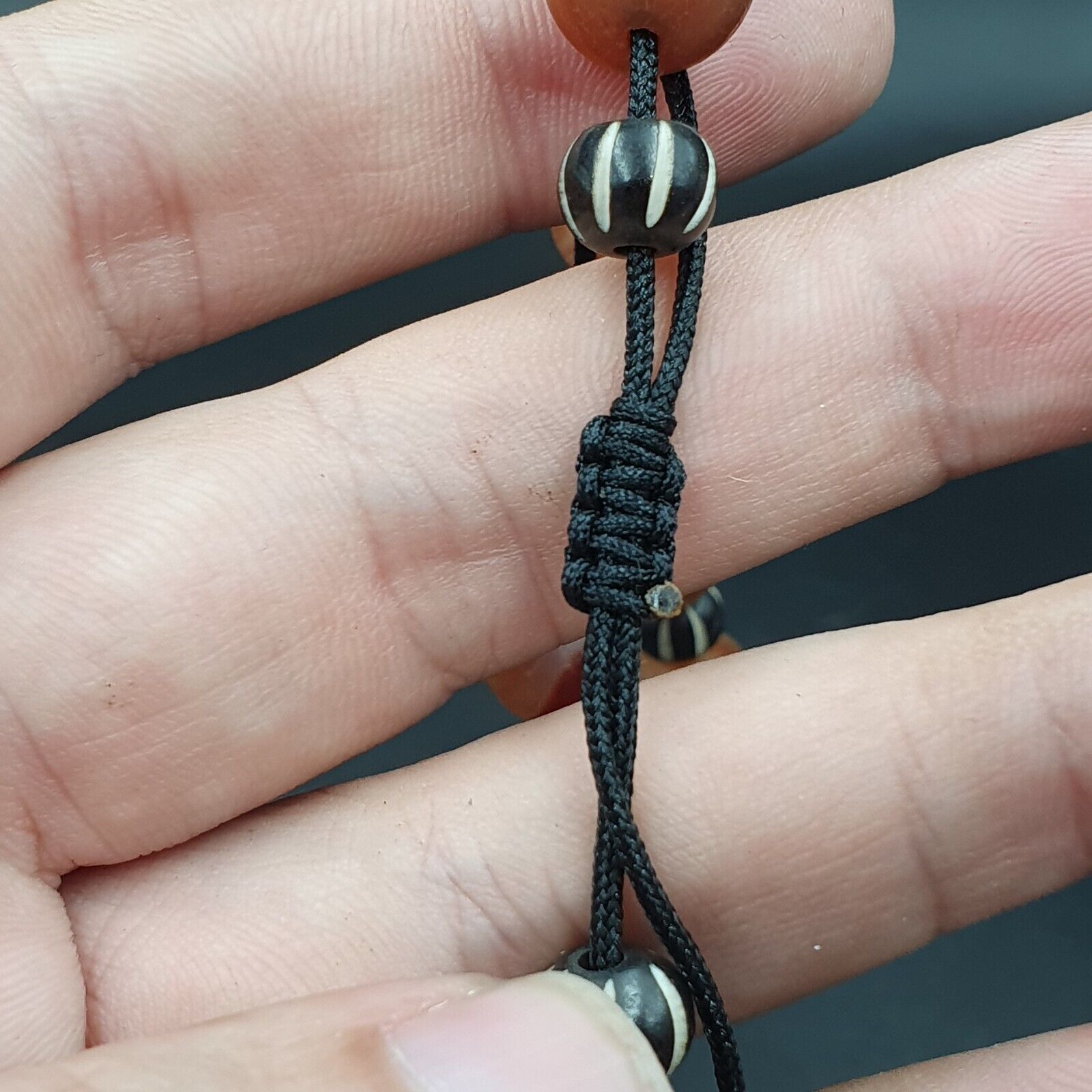 Rare Tibetan Agate Carnelian Beads Necklace