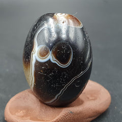 Ancient Antique Agate Suleimani Bead Pure Patterns Amulet Religious Antiquities